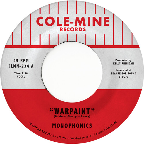Monophonics & Kelly Finnigan - Warpaint / Crash & Burn [Natural w/ Black Swirl Vinyl Single]