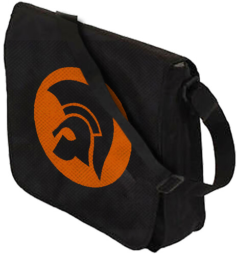 TROJAN FLAP TOP HELMET LOGO MESSENGER RECORD BAG