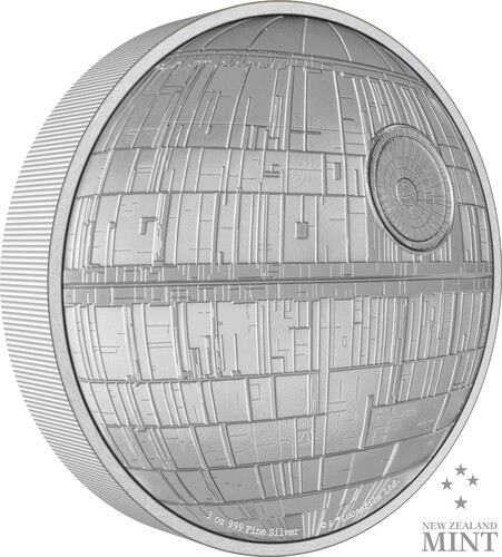 STAR WARS - DEATH STAR 3OZ SILVER COIN