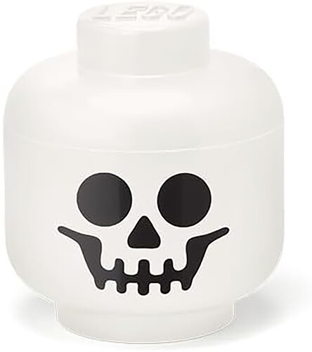 LEGO Mini Stackable Storage Head, White Skeleton