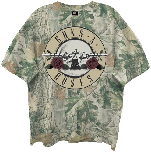 Guns N' Roses - Bullet Logo - Giant Vintage T-Shirt - Large Woodland Camo 12160781A3