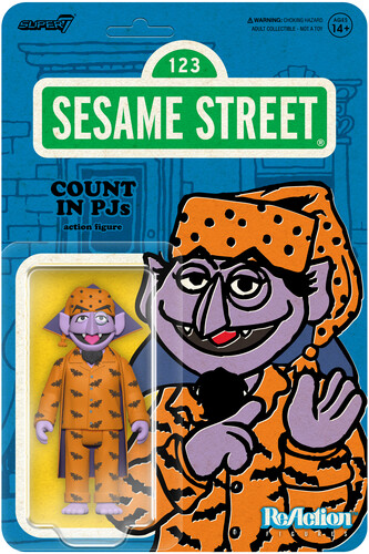 Super7 - Sesame Street - ReAction Figures Wv6 - Count Von Count (PJs)