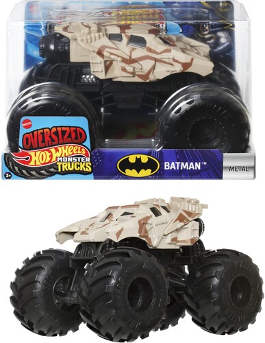 HW MONSTER OVERSIZED 1:24 DIE CAST BATMOBILE