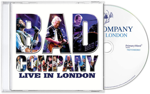 Bad Company - Live In London (Blue) vinyl record cover