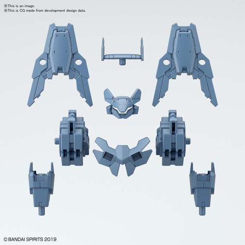 30 MM 1/144 OPTION ARMOR FOR COMMANDER [BLUE GRAY]|alliance entertainment