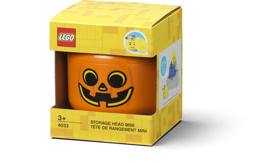 LEGO STORAGE HEAD MINI PUMPKIN