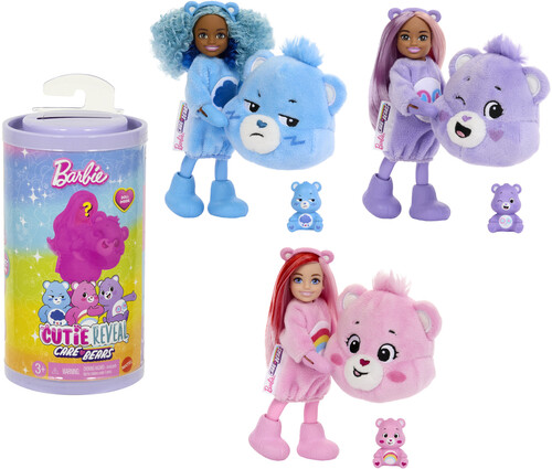 Mattel - Barbie Chelsea Cutie Reveal, Care Bears Series (One Random Chelsea Reveal per Transaction)