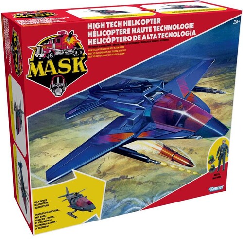 MASK HIGH TECH HELICOPTER VEHICLE WITH FIGURE SET