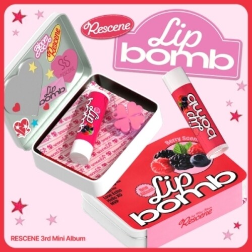 Lip Bomb - QR Card - Lip Balm Version - incl. Tin Case, Deco Sticker, Mirror Sticker + 2 Photocards