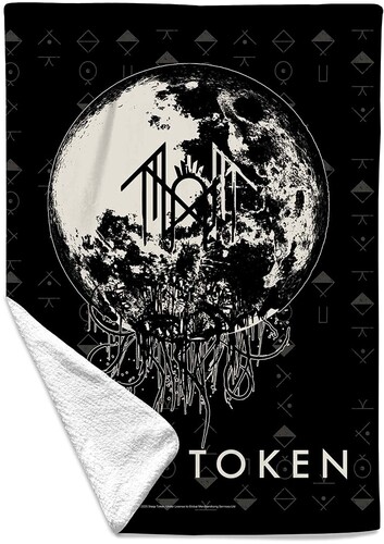Rocksax - Sleep Token - The Summoning Black/White - Sherpa Fleece Throw (50 in x 60 in)