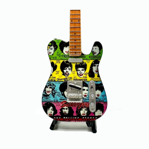 The Mini Axe - Rolling Stones - Some Girls - Mini Guitar Replica Collectible