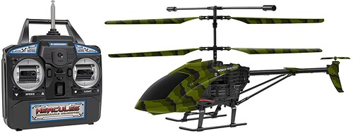 Rc Helicopters - 3.5CHs: Camo Hercules Unbreakable Remote Control Gyro Helicopter