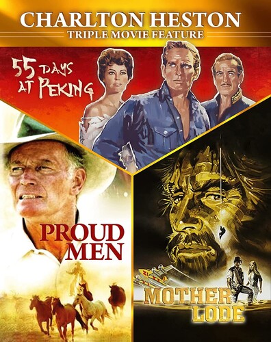 Charlton Heston Triple Movie Feature: 55 Days at Peking /  Mother Lode /  Proud Men [Import]