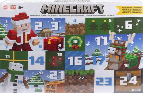 MINECRAFT 3 25IN ADVENT CALENDAR