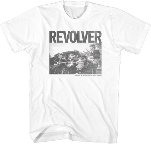 BEATLES REVOLVER BAND TSHIRT 2XL WHT 2061192307