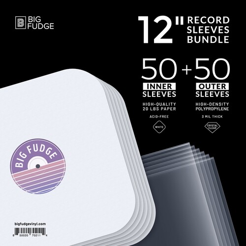 BIG FUDGE BFSB12X50US 12IN SLVS BUNDLE 50 OS 50 IS
