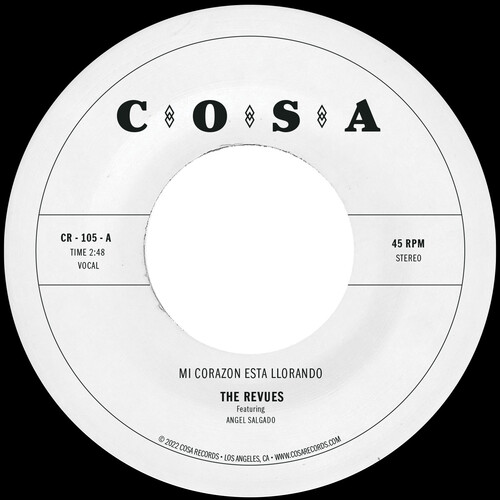 Revues - Mi Corazon Esta Llorando - Black Swirl vinyl record cover