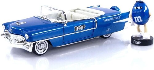 1:24 M&M'S 1956 CADILLAC ELDORADO WITH BLUE FIGURE