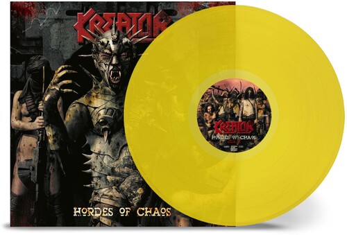 Kreator - Hordes Of Chaos - Yellow vinyl record cover