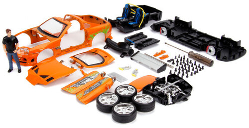 Jada Toys - 1:24 Fast & Furious 1 - Brian's Toyota Supra Build N Collect w/ Brian Figure