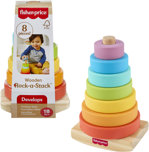 Fisher Price - Wooden Rock-a-Stack