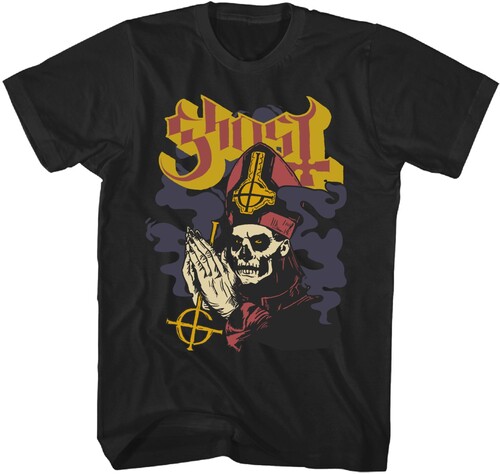 GHOST PAPA EMERITUS PRAYER TSHIRT MEDTS4403GOSA2