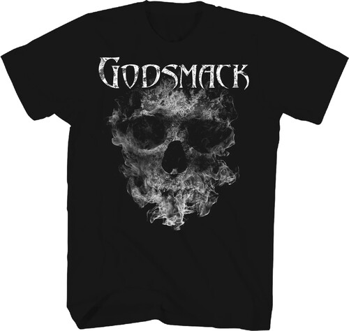 GODSMACK SMOKING SKULL T-SHIRT 2X LARGE BLACK