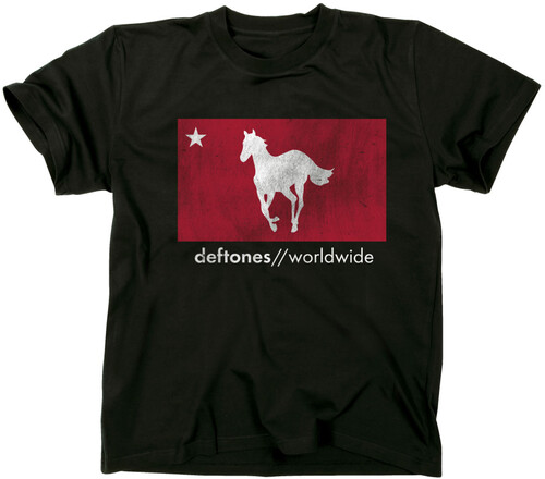 Deftones - Distressed White Pony - T-Shirt - Small (Black)
