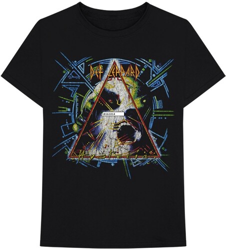 Def Leppard - Def Leppard Hysteria Black Unisex Short Sleeve T-shirt XL