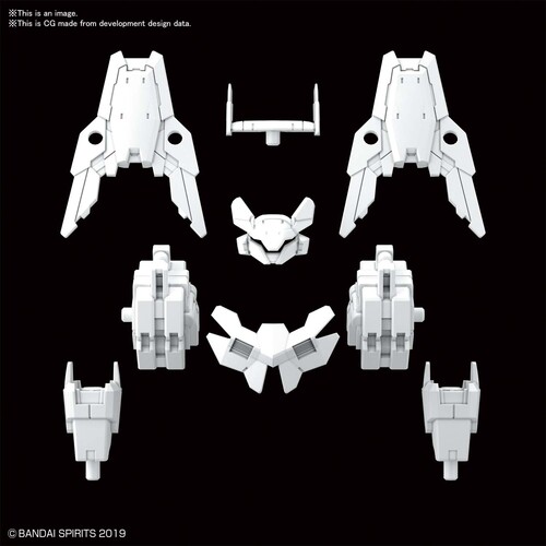 30 MM - 1/144 OPTION ARMOR FOR COMMANDER [WHITE]|alliance entertainment