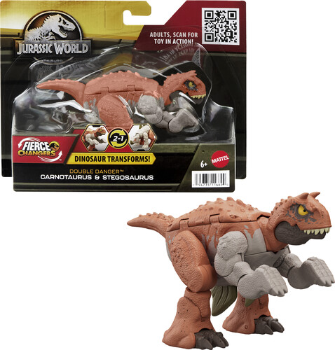 JW FIERCE CHANGERS DOUBLE DANGER CARNOTAURUS &