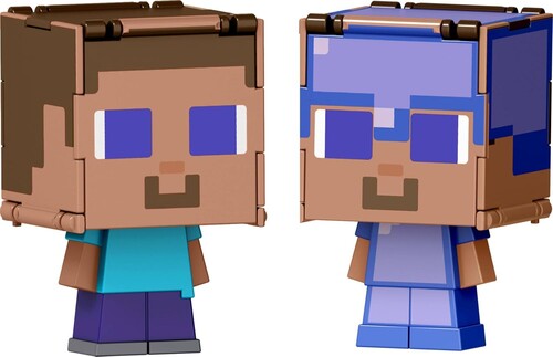 MINECRAFT FLIPPIN FIGS STEVE AND ENCHANTED ARMOR