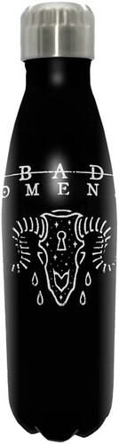 ROCKSAX BAD OMENS DRINK BOTTLE: RAMSKULL LOGO