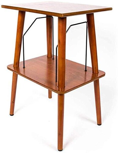 Gpo Gporps Canterbury Record Player Stand Cherry - GPO GPORPS Canterbury Retro Wooden Record Player Stand Cherry