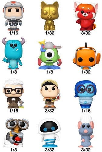 FUNKO Bitty POP! Singles: Pixar (One Random Bitty POP! Per Purchase)