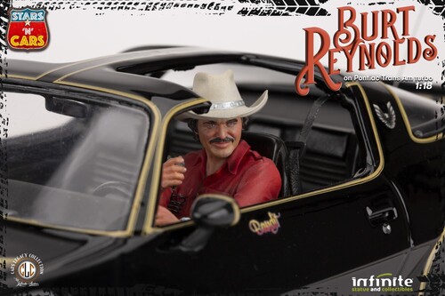 BURT REYNOLDS ON PONTIAC 1/ 18 RESIN STATUE