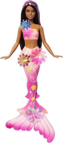 BARBIE FLOWER MAGIC FEATURE MERMAID BRUNETTE