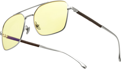 PC Accessory: GUNNAR x Witcher White Wolf Computer and Gaming glasses, White Wolf Steel/Umber Amber for PC