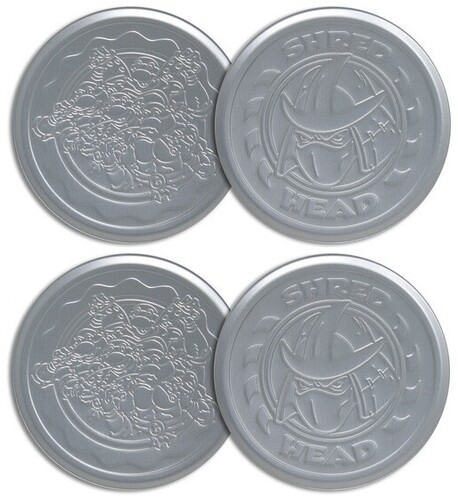 TMNT SET OF 4 EMBOSSED METAL COASTERS
