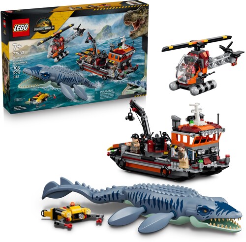JURASSIC WORLD MOSASAURUS DINOSAUR BOAT ATTACK