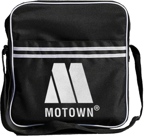 MOTOWN LOGO ZIP TOP MESSENGER RECORD BAG