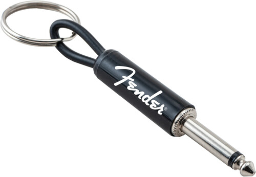 PLUGINZ FENDER GUITAR PLUG KEYCHAIN INPUT JACK BLK