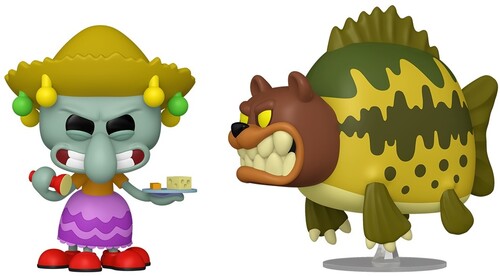 POP ANIMATION SPONGEBOB SQUIDWARD & SEA BEAR 2PK