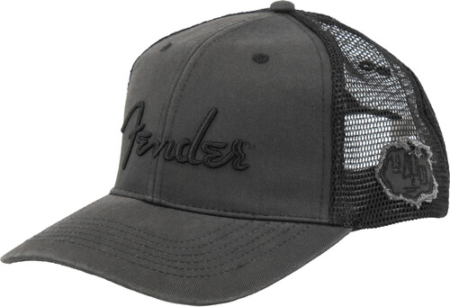 PLUGINZ FENDER BLACK OUT TRUCKER HAT