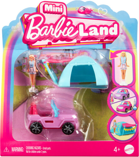 BARBIE MINI BARBIELAND JEEP & TENT|alliance entertainment