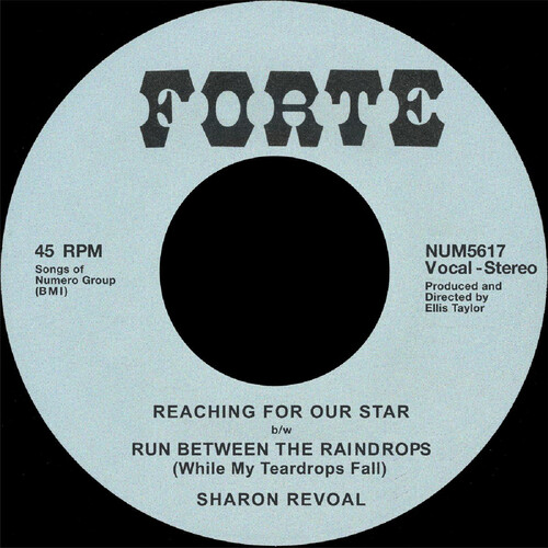 Sharon Revoal - Reaching For Our Star B/W Run Between Raindrops vinyl record cover