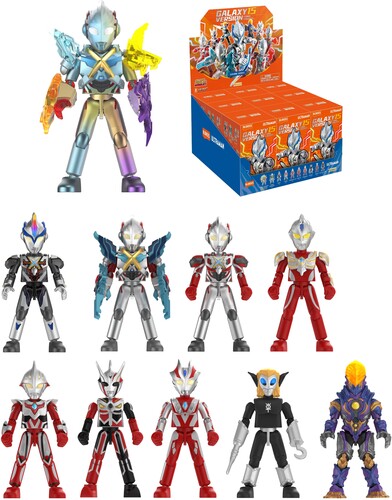 Blokees - Ultraman - Galaxy Version - Wv15: Hybrid Evolution 9ct Model Kit Display PDQ