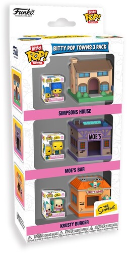 BITTY POP TOWN SIMPSONS 3 PACK SPRINGFIELD