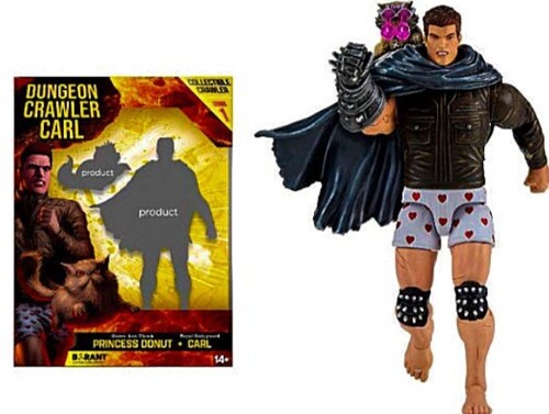 DUNGEON CRAWLER CARL 6IN CARL & DONUT ACT FIGURE