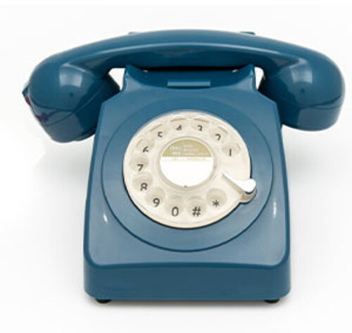 GPO GPO746RB 746 DESK PHONE ROTARY DIAL AZURE BLUE